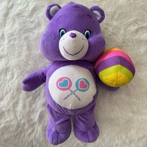 Care Bears Just Play Share Easter Egg Gift Purple Jumbo Plush 15" 2015 Lollipops